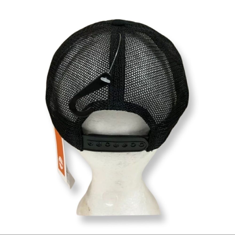 Timberland Baseball Cap Hat black New Trucker Mesh Adjustable snap back - Picture 5 of 11
